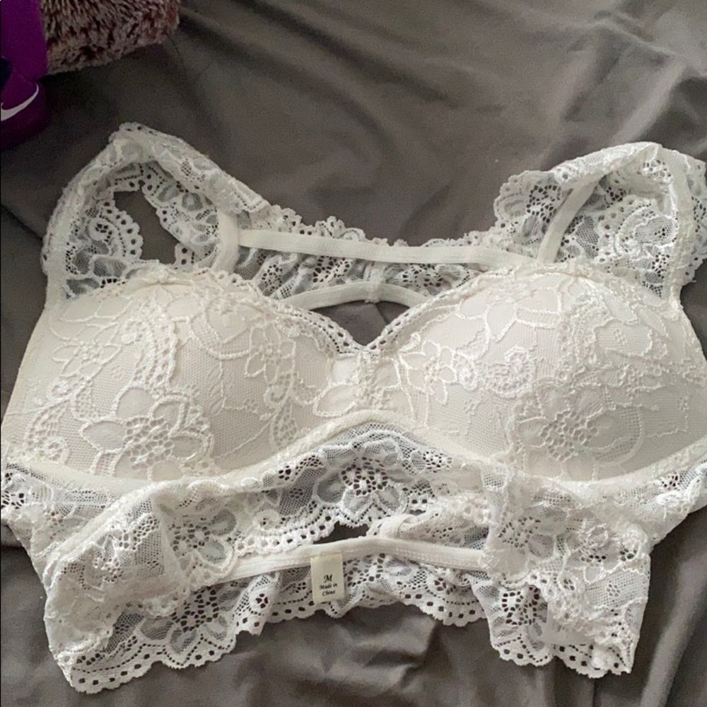 White bralette